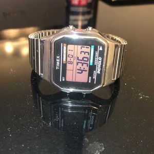 TIMEX Indiglo Silver Watch